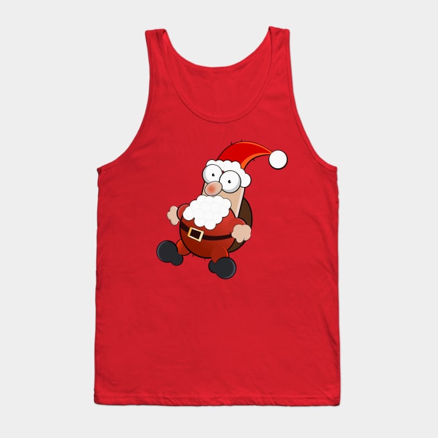 Happy Santa Tank Top by DrDesign